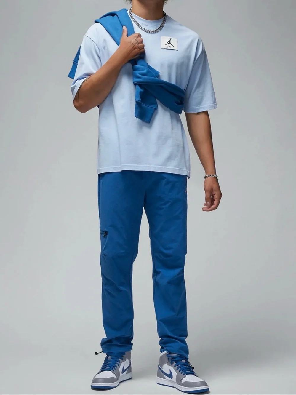 Jordan Flight Essentials Men’s Oversized T-Shirt DZ0604-425 Royal Tint Size M